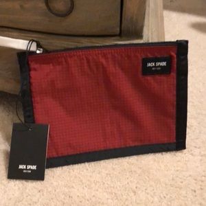 Jack Spade Solid Ripstop cord pouch.
